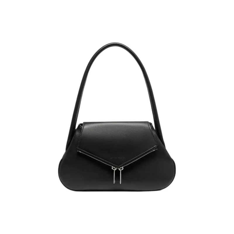 AMINA MUADDI Nappa Leather Handbag Shoulder Bag Women's Black-0