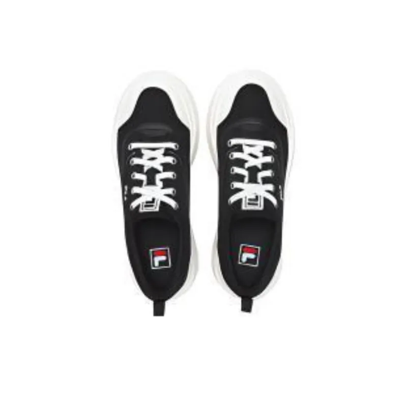 FILA JELLYFISH Anti-Slip And Wear-Resistant Height Increasing Low-Top Canvas Shoes Men's Black-3