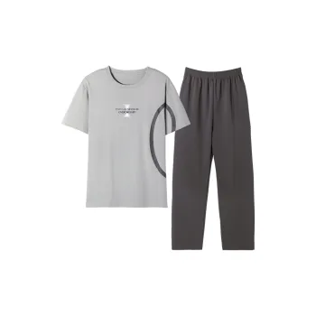 The Story Of The Flower Season Pajama Set Men's Silver