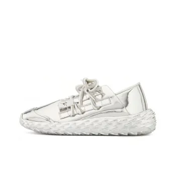 Giuseppe Zanotti/GZ Urchin Cushioning, Abrasion Resistant, Breathable, Lightweight Low Top Casual Shoes Men's Silver