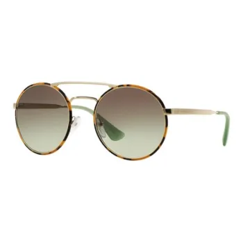 PRADA Round Sunglasses Women's Brown