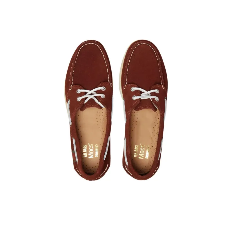G.H. Bass & Co. Jetty III 2 Boat Shoes Men's Red Brown-3