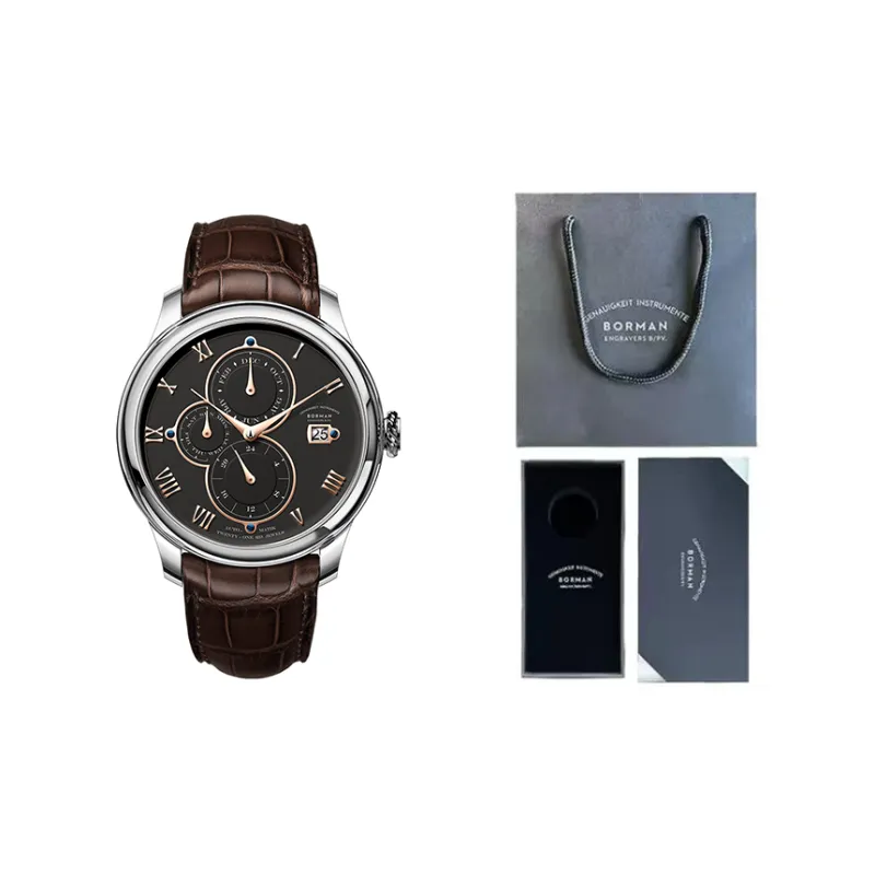 BORMAN Automatic Mechanical Movement Watch Men's Watches Gray Dial-7