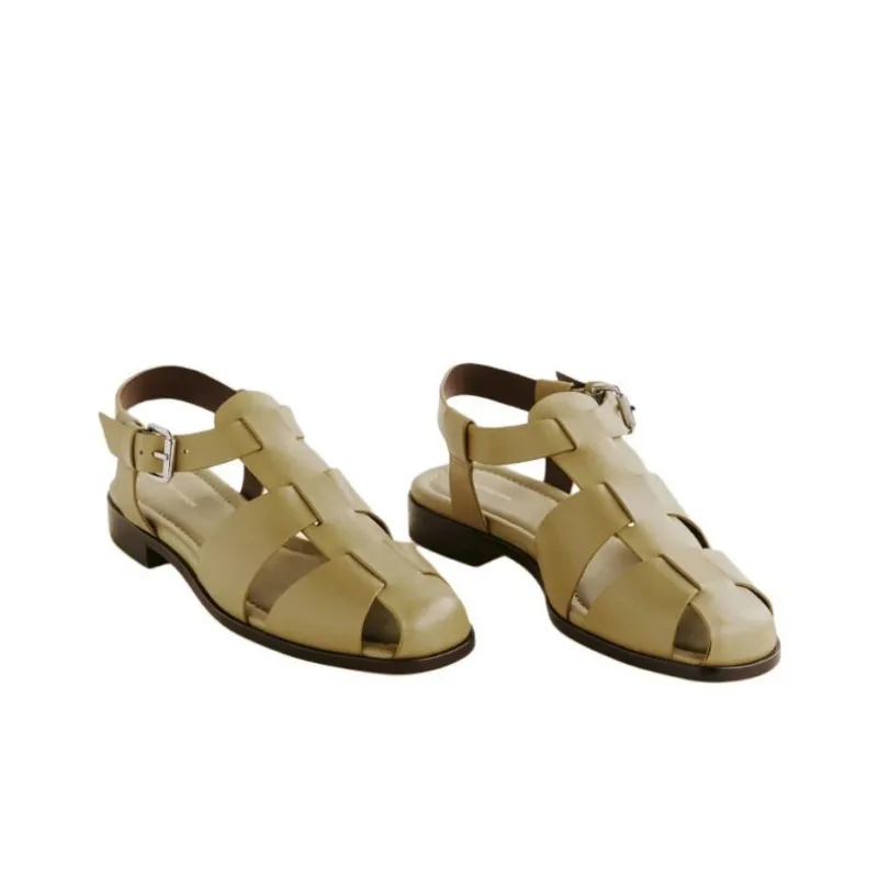REFORMATION Freya Roman Sandals Women's Light Brown-2