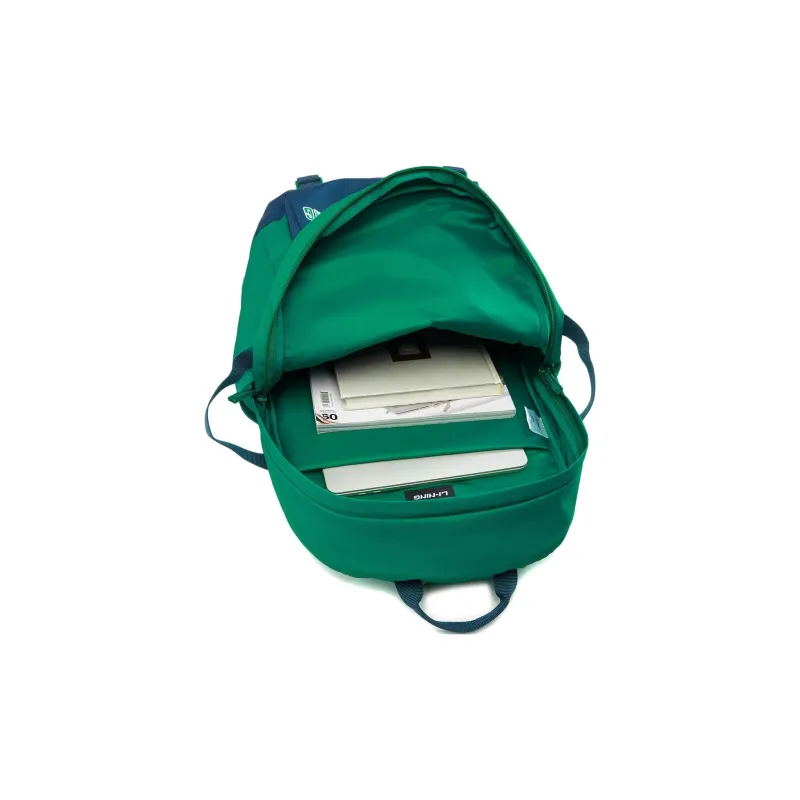 LiNing Polyester Backpack Unisex Zinc Green & Dark Prussian Blue-6