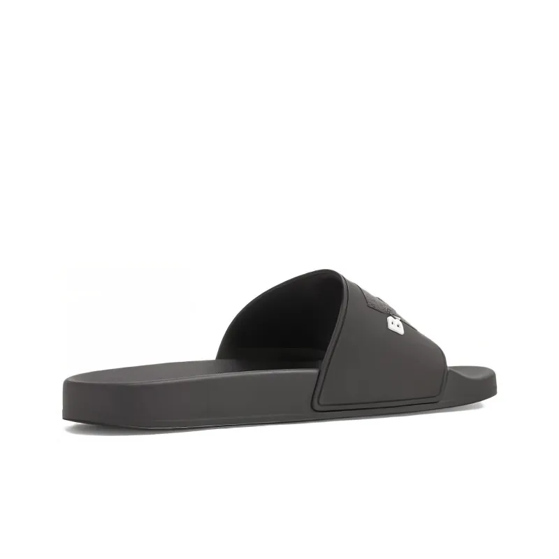 Balenciaga Rubber Sole Slide Slippers Men's Dark Gray-3