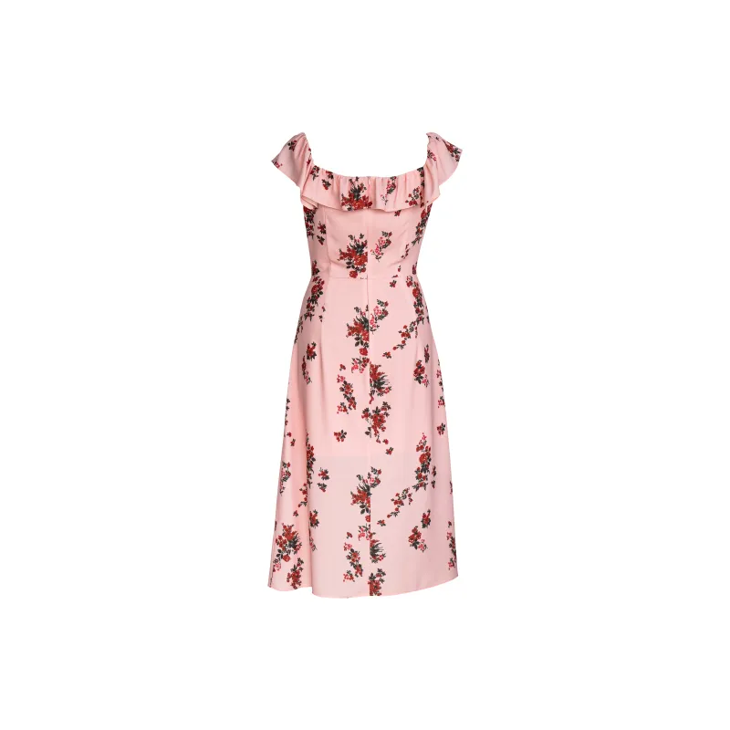 ROEYSHOUSE Sleeveless Dress Women's Pink Floral-1