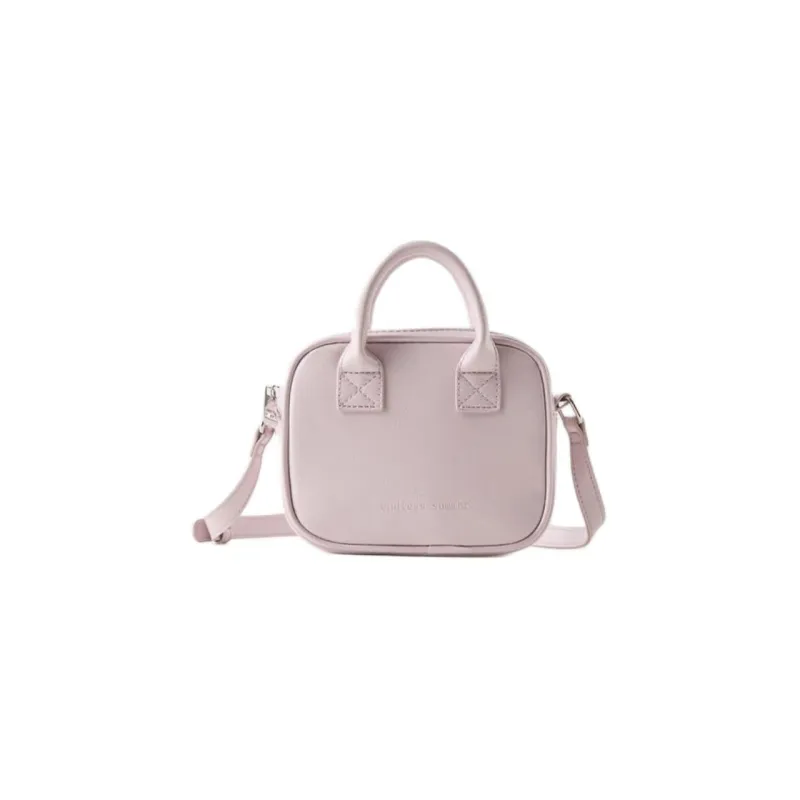 ZARA Polyurethane Stamped Leather Handbag Shoulder Bag Crossbody Bag Regular Women's Purple-0