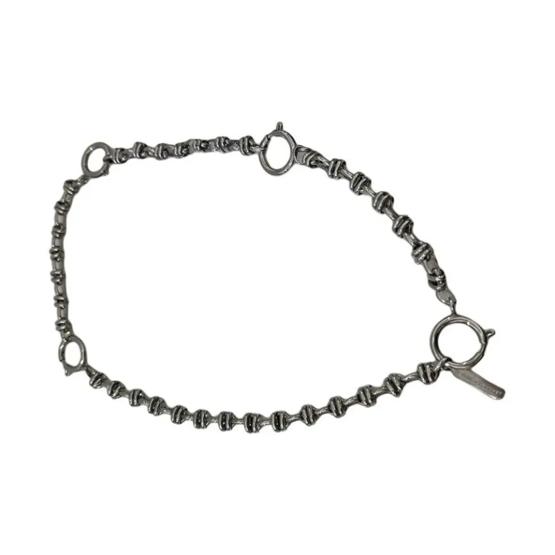 JUSTINE CLENQUET Brass, Palladium Plated Necklaces Women's Silver-1