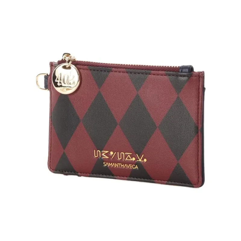 SAMANTHA THAVASA HUNTER X HUNTER Collaboration Synthetic Leather Wallet Women's Navy Red-1