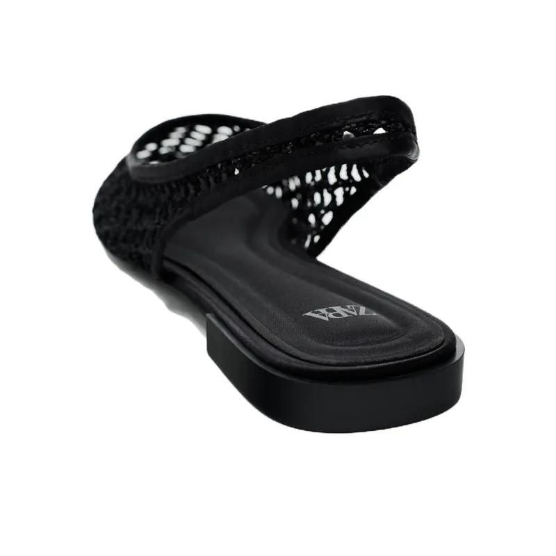 ZARA Casual Single Shoes 1.5cm Women's Black-2