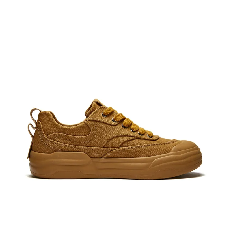 JIPIAO Low-Top Canvas Shoes Unisex Maple Yellow Please Order One Size Down-1