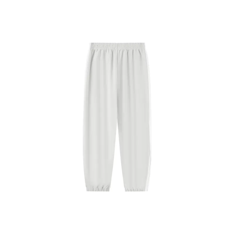 QIAODAN Casual Pants Men's Light Moss Gray/Jordan White-1