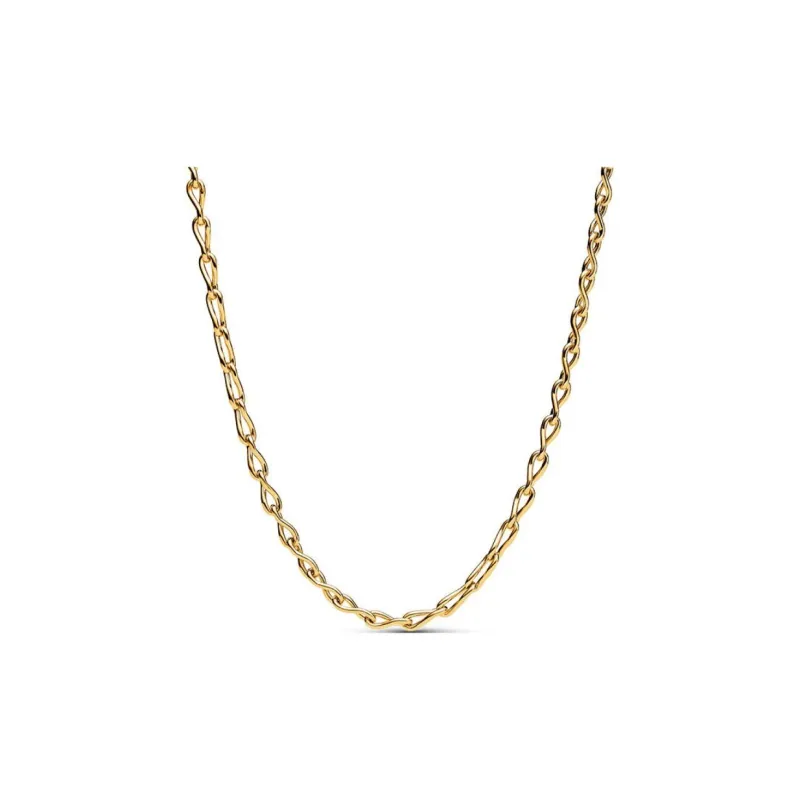 Pandora Alloy Silver Plated Gold Plated Copper Necklaces Women's Gold-0