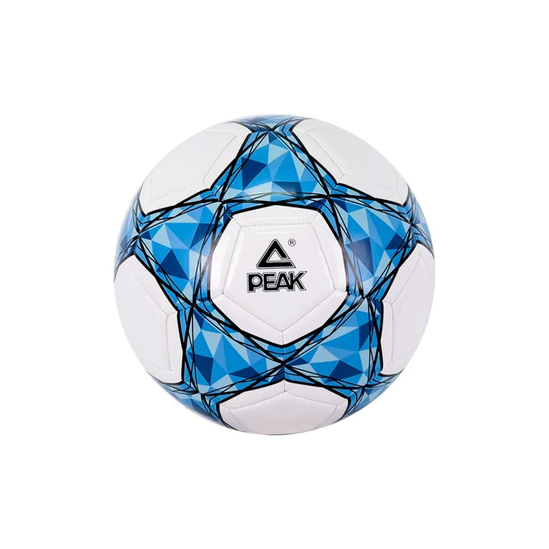 PEAK Size 4 Soccer PVC Machine Stitched Soccer Ball Unisex Blue White-1