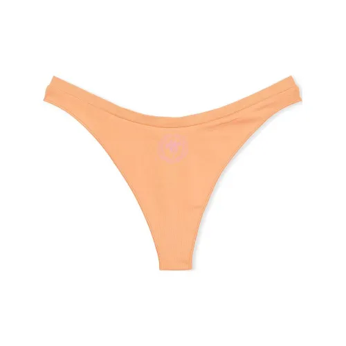 Victoria's Secret PINK SEAMLESS HIGH-LEG THONG PANTY / PJIPTG Underpants Women's 1 Pack Peach Jam