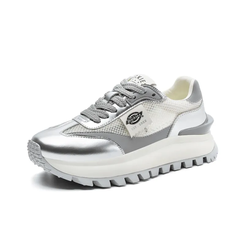 Dickies Low Top Chunky Sneakers Women's Silver-1