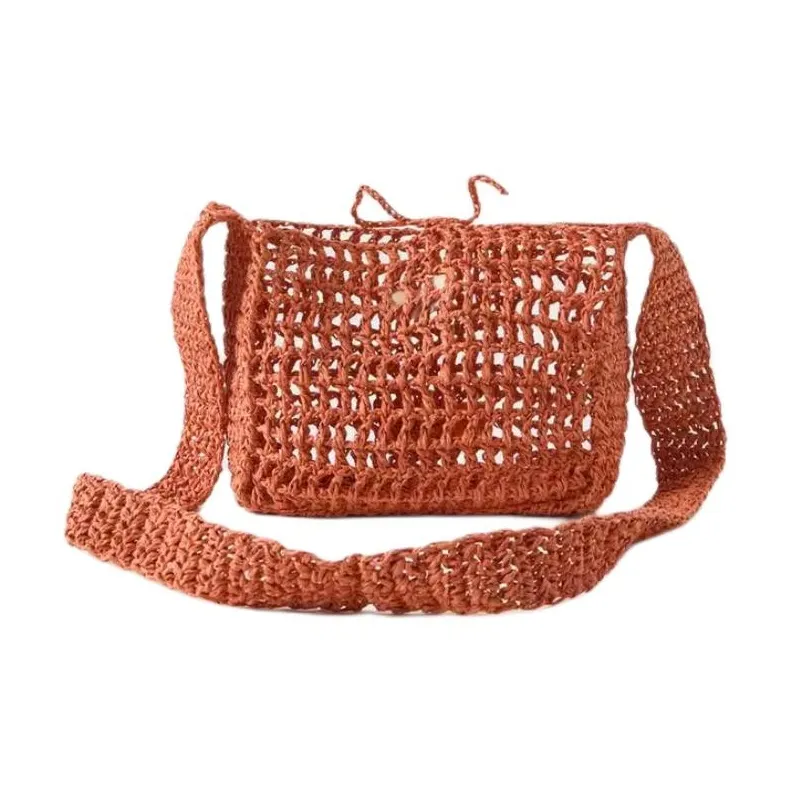 ZARA Cellulose Material Crossbody Bag Women's Orange-4