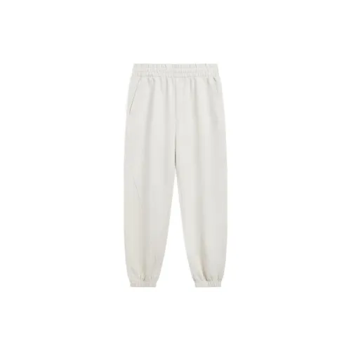 XTEP Knitted Sweatpants Women's Cotton White