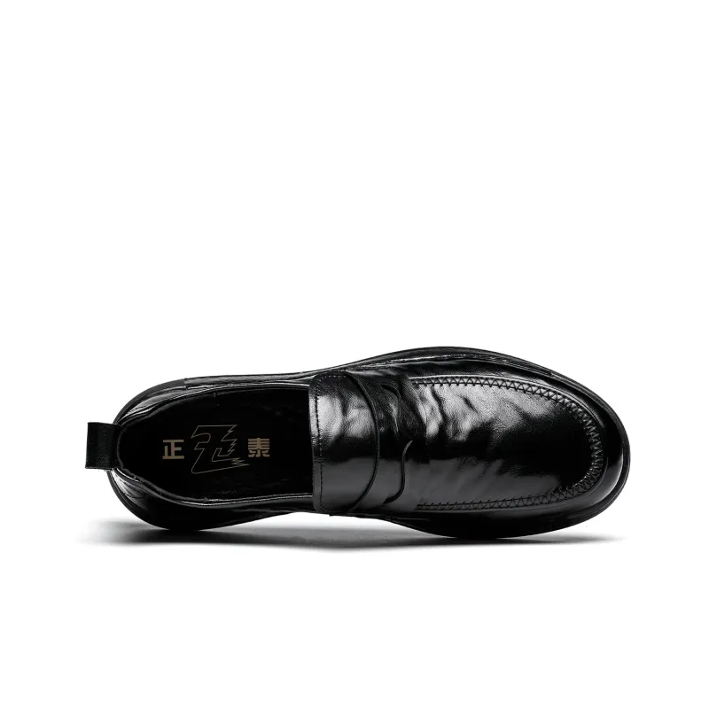 CHINT Dress Shoes Men Low Top Black/Brown-2