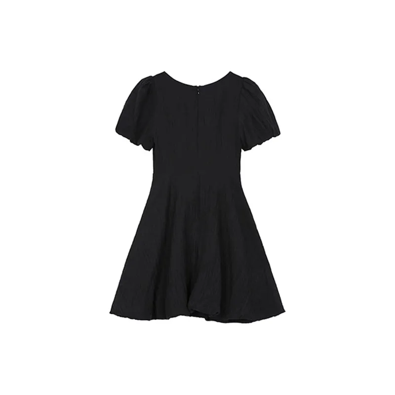 JOSR Short Sleeved Dresses Women's Black-1
