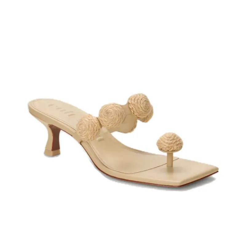 Cult Gaia Sarina Raffia-appliqué Sandals-2