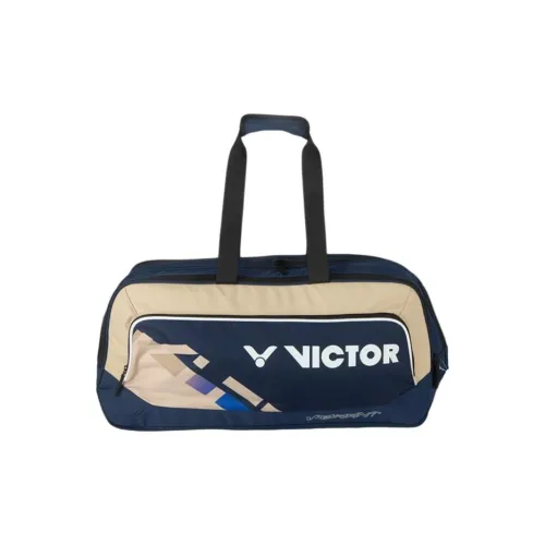 Victor Handbags Royal Blue And Light Khaki