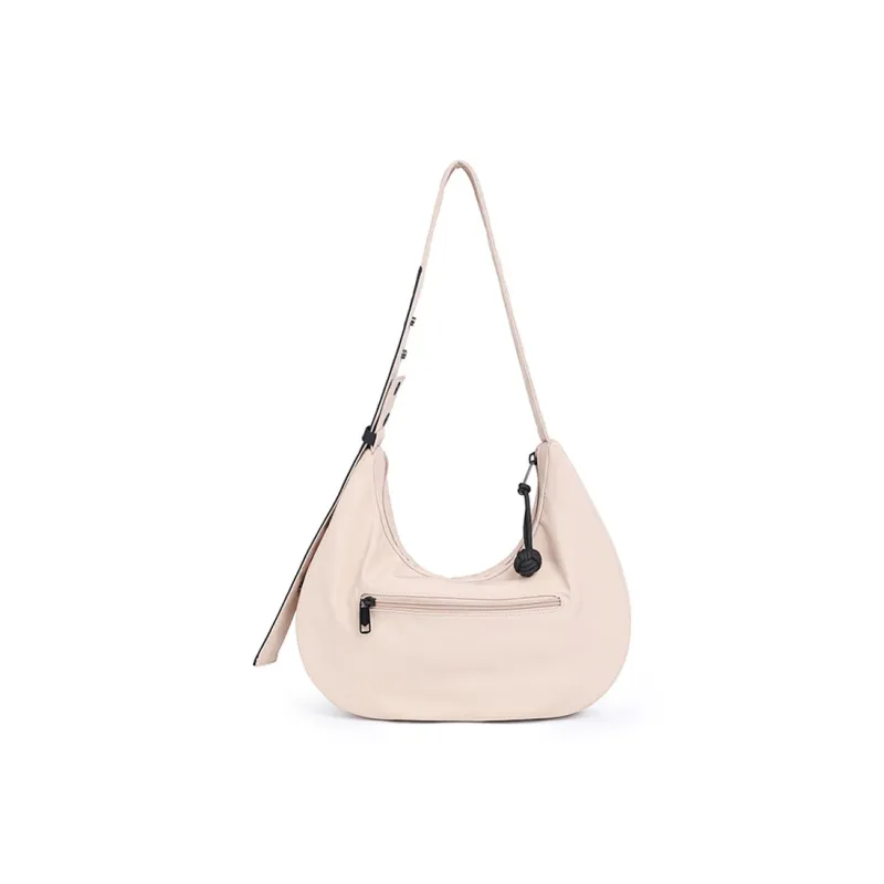 NOXXON Nylon Fabric Shoulder Bag, Crossbody Bag Regular Women's Khaki/Haze Blue/Obsidian Black-2