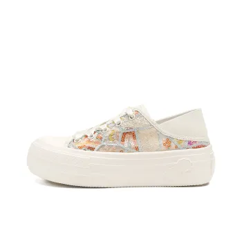 D FUSE SCANDINAVIA White Sneakers Low Top Skateboard Shoes Women's