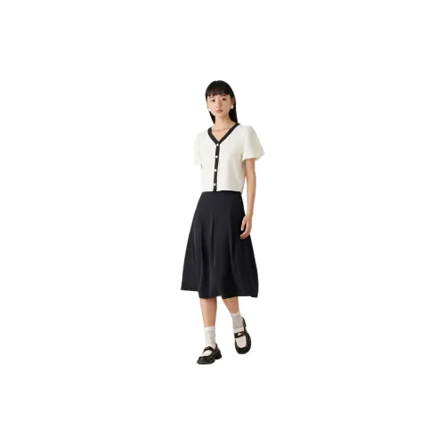 EICHITOO Casual Long Skirts Women's Navy Blue