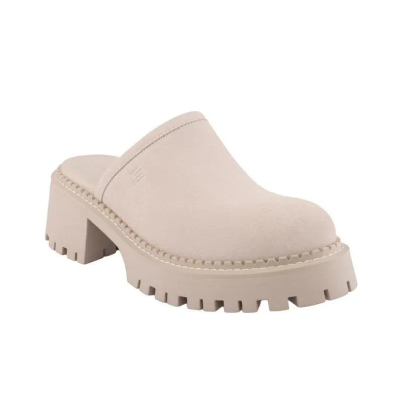 STELLA LUNA Closed Toe Slippers 6cm Women's Beige-2