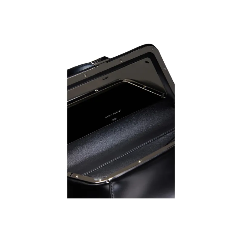 AMINA MUADDI Spazzolato Leather Shoulder Bag-3