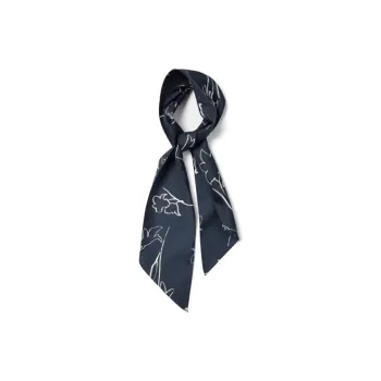 THEORY Mulberry Silk Silk Scarves Women's Navy Blue
