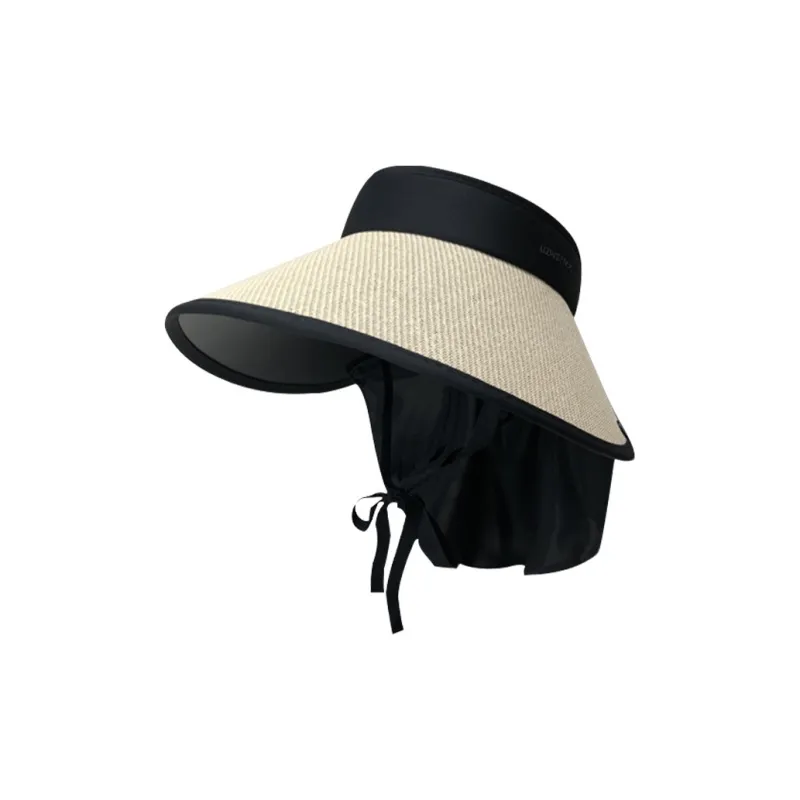TUCANO Double Layer Straw Woven Vinyl PVC Sun Protection Hats Women's-4
