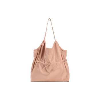 ZARA Blended Material One Shoulder Handbags Large Size Women's Pink