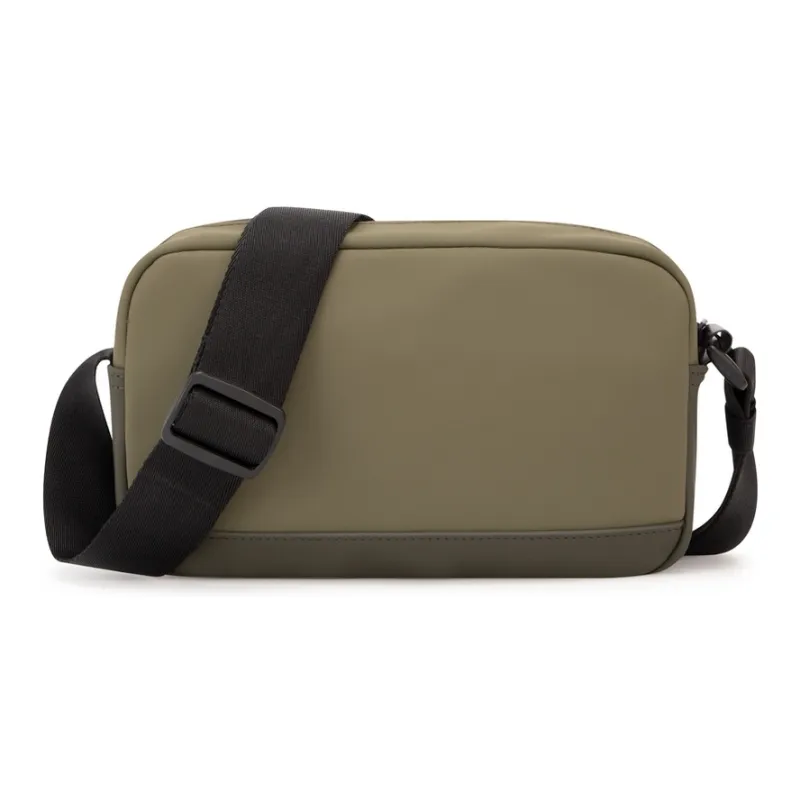 Tommy Hilfiger Artificial Leather Camera Bag Medium Size Men's Brown Green-3