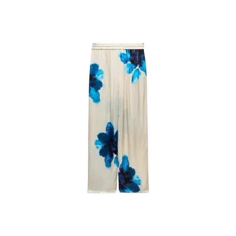 ZARA Casual Pants Women's Blue-1