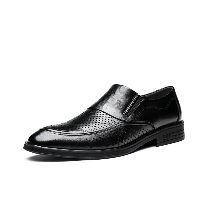 CHINT Dress Shoes Men Low Top Black-1