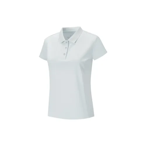 XTEP Variety Training Collection Polo Shirts Women's Ice Pink Blue