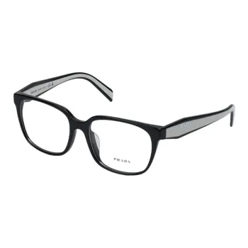 PRADA Irregular Shape Eyeglass Frames Women's Black