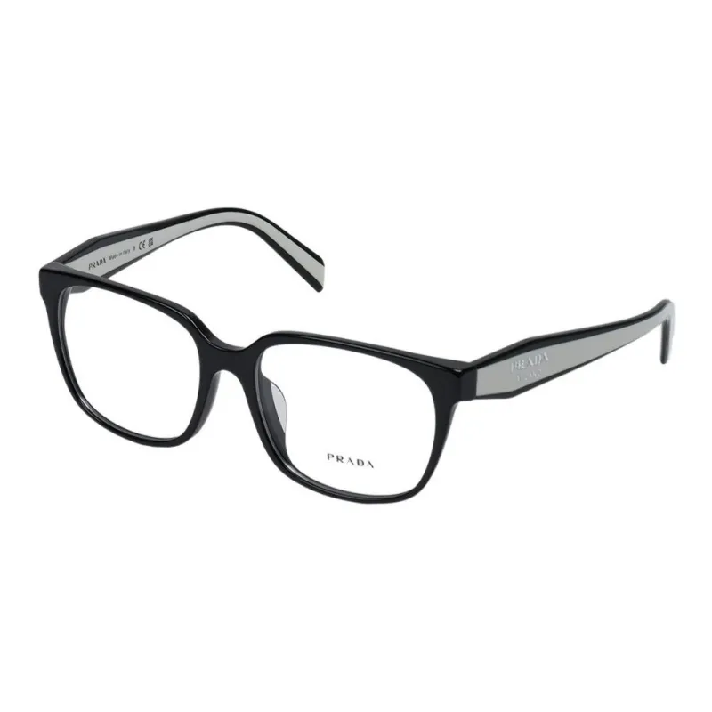 PRADA Irregular Shape Eyeglass Frames Women's Black-0