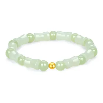 CHINA GOLD Bracelets Pale Greenish White Jade Women's