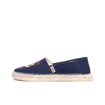KENZO Tiger Embroidered Cotton Espadrilles