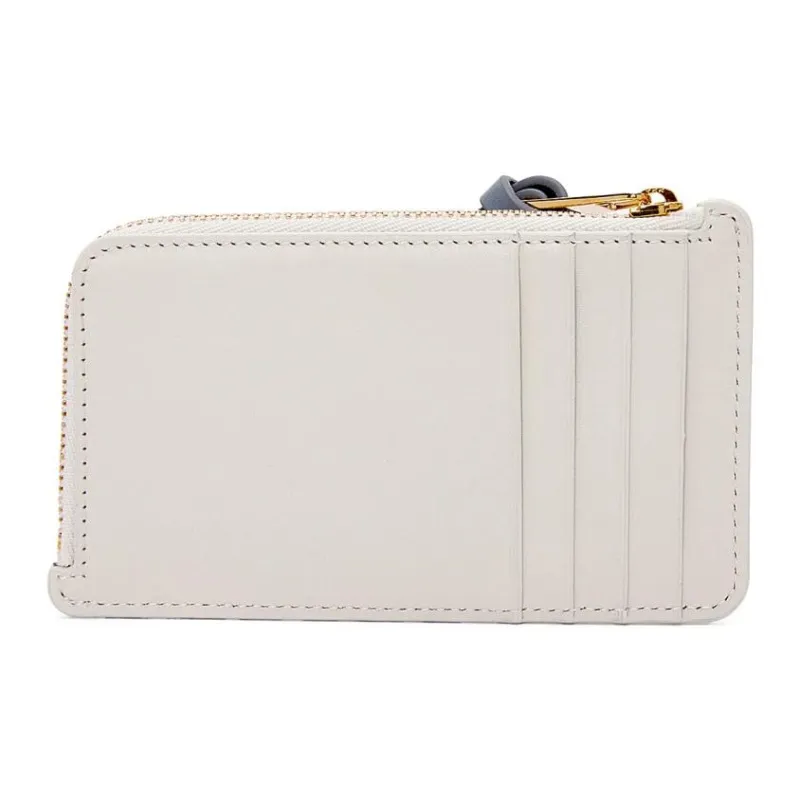 LOEWE Suna Fujita Collaboration Cow Leather Card Holder Women's White-1