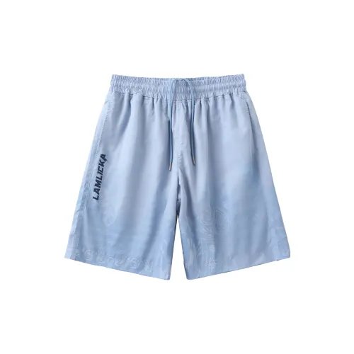 LAMLICKA Casual Shorts Men Blue