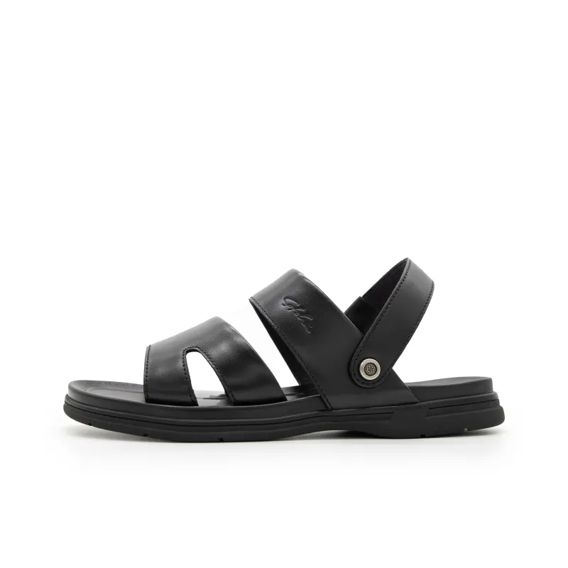 Satchi Slip Resistant Slide Slippers Men's Black-0