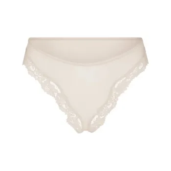 SKIMS FITS EVERYBODY LACE TANGA Underpants Women's 1 Pack STONE/Stone Color