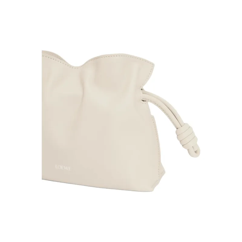 LOEWE Flamenco Cow Leather Shoulder Bag, Crossbody Bag, Handbag Mini Women's Sea Salt Color-4