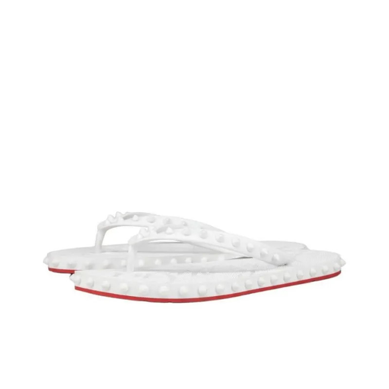 CL LUBOTING Flip Flops Women's White-2