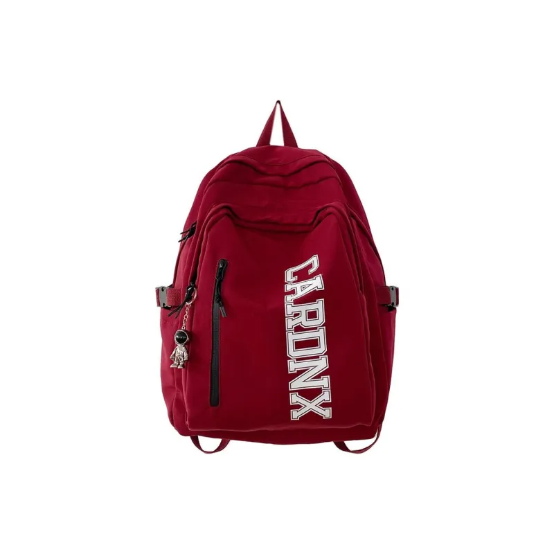 BRABOSTON Nylon Fabric Backpack Regular Unisex White/Black/Burgundy/Blue-4